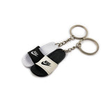 Slipper Black/White Mini Sneaker(Tiny Sneaker) Keychain