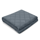 Weighted Blanket for Adult and Kids, 10 lbs 41”x 60”, Breathable Cotton and Premium Glass Beads (Grey)