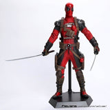 Crazy Toys Deadpool PVC Action Figure Collectible Model Toy 12\ 30cm red / sliver HRFG516