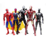 10 PCS The Avengers The American Captain Iron Man Spiderman Ant-Man Hawkeye Action Figures Toy
