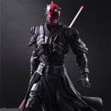 New Play Arts Star War Darth Maul PA Black Knight Darth Vader Imperial Stormtrooper 27cm PVC Action Figure Doll Toys Kids Gift (Color: Red)
