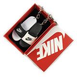 Slipper Black/White Mini Sneaker(Tiny Sneaker) Keychain