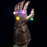 LED Light Thanos Infinity Gauntlet Avengers Infinity War Cosplay LED Gloves PVC Action Figure Model Toys Gift Halloween Props