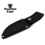 Snake Eye Tactical Black Full Tang Fixed Blade Combat Style Knife 8.5" Overall Outdoors Camping Hunting