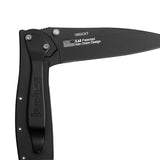Kershaw Leek, Black Folding Knife (1660CKT); 3” 14C28N Sandvik Steel Blade, 410 Stainless Steel Handle, Both DLC-Coated; SpeedSafe Assisted Opening, Liner Lock, Tip Lock, Reversible Pocketclip; 3 OZ.