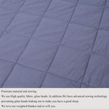 Weighted Blanket 5 lbs 36" x 48" for 30-70 lbs, 100% Cotton Fabric Throw Blankets 2.0, Dark Gray