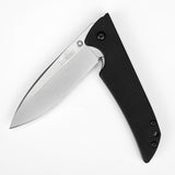 Kershaw Skyline (1760), Lightweight Pocketknife, Manual Open 3.1” High-Performance Sandvik 14C28N Stainless Steel Blade, Stonewashed Finish, Textured G-10 Handle, Reversible Pocket Clip, 2.5 OZ.