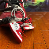 3D mini sneaker keychain Air Jordan 1 Off White Chicago ZIP TIE nike 05-82