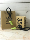 Yeezy Boost 350 V2 "Semi Frozen Yellow" 3D Mini Sneaker Keychain with Box and Bag