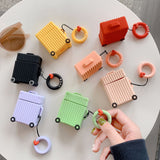 Colorful Square Suitcase Airpods Case