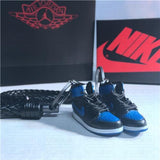 Handcrafted AJ1 "Royal" 3D Keychain with Box and Bag