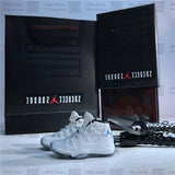 Handcrafted AJ11 "Legend Blue" 3D Keychain with Box and Bag