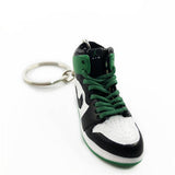 Handcrafted AJ1 "Pine Green" 3D Keychain with Box and Bag